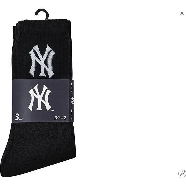 Носки New York Yankees 3 pk Crew