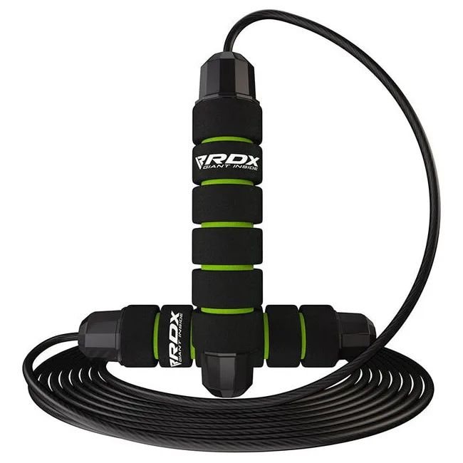 Скакалка скоростная RDX SKIPPING ROPE STEEL COATED CABLE W1 Green