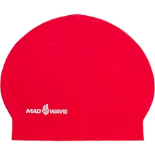 Шапочка для бассейна латексная для взрослых MADWAVE SOLID SOFT M056502 (Красный)