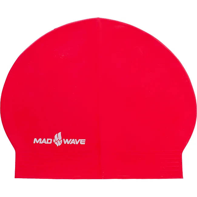 Шапочка для бассейна латексная для взрослых MADWAVE SOLID SOFT M056502 (Красный)
