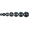 Блины диски полиуретановые 2 Handle металлическая втулка LiveUp LP8023-25 ø51мм 25кг