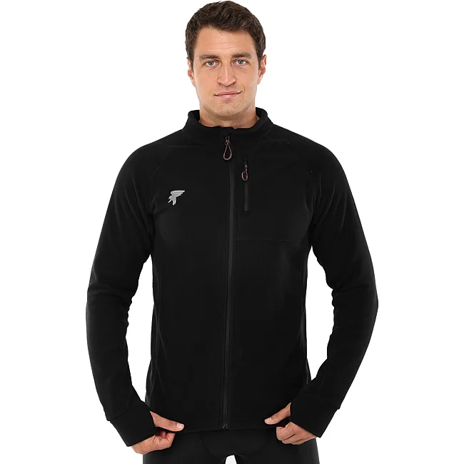 Спортивна кофта
 на блискавці флісова JOMA

 EXPLORER 104229-100 (Чорний)