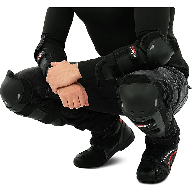 Комплект мотозащиты наколенники и налокотники PRO BIKER HX-P01