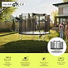 Батут Zipro Jump Pro с наружной сеткой 10 футов 312 см черно-зеленый