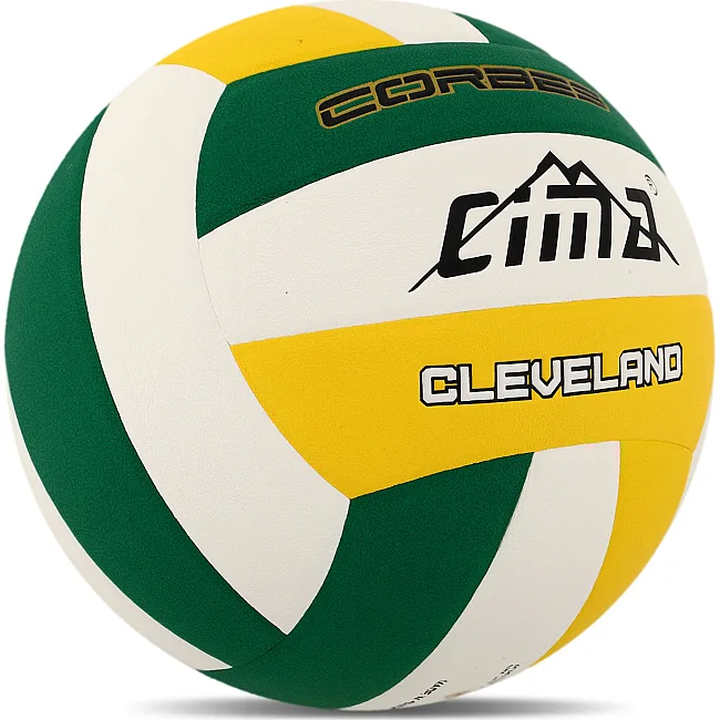 Волейбольний м'яч
 CIMA VB-9021 CLEVELAND CORBES №5 PU
-зелений (Білий-зелений)