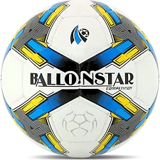 Футбольний м'яч BALLONSTAR FB-4415 №5 PU (Білий-синій)