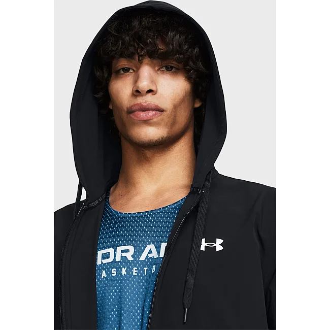 Вітрівка UNDER ARMOUR Baseline Woven Jacket чорний