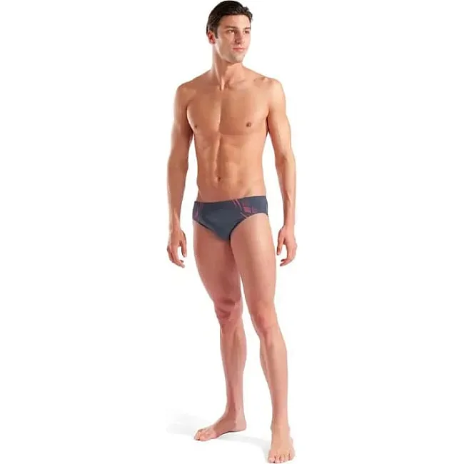 Плавки-сліпи для чоловіків Arena POSEIDONIA SWIM BRIEFS сірий, рожевий