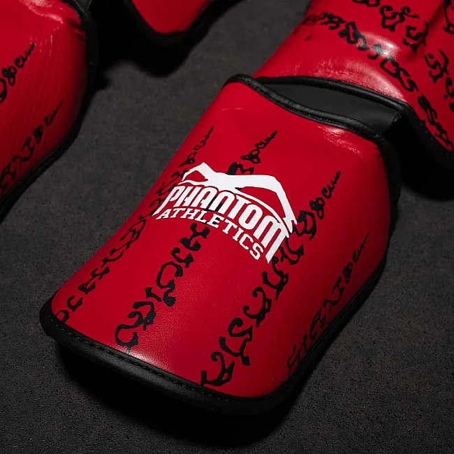 Захист гомілки та стопи Phantom Muay Thai Red