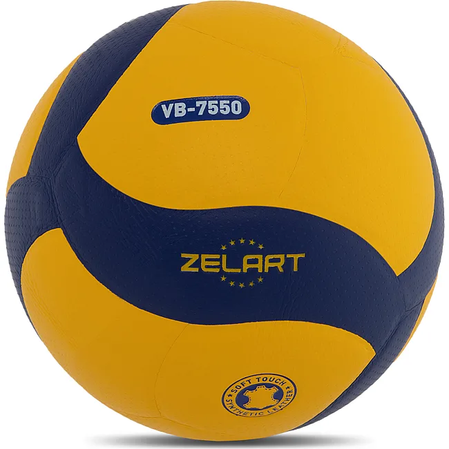 Волейбольный мяч
 ZELART
 VB-7550 №5 PU (Желтый-синий)