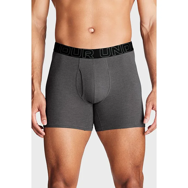 Мужские трусы UNDER ARMOUR Underwear Boxers UA PERFORMANCE COTTON - SOLID 6 3PK серый