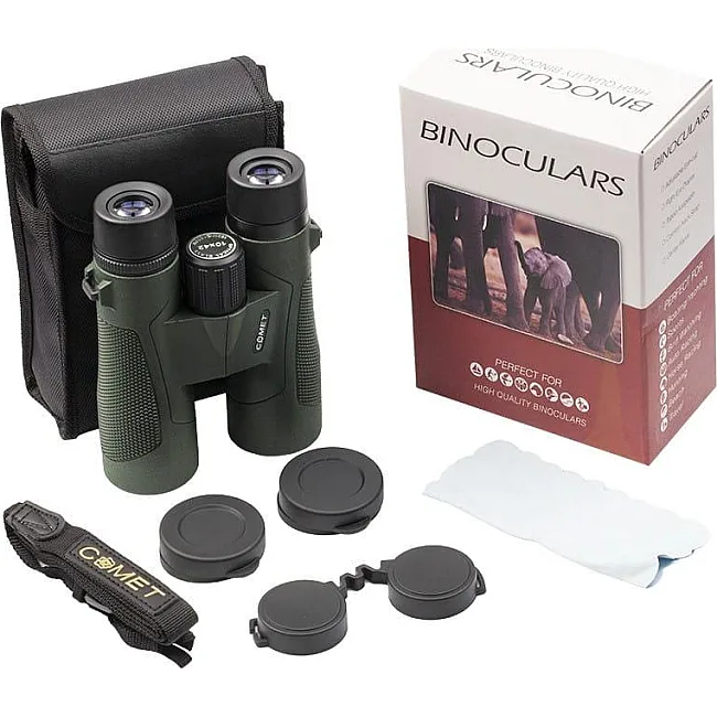 Бинокль COMET W13 (10x42A) waterproof, зеленый, в чехле