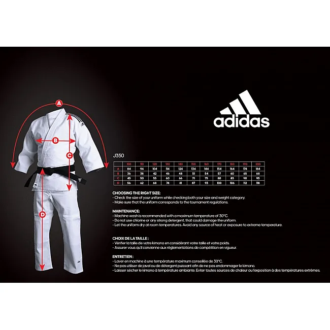 Кимоно для дзюдо Club (синий/желтые полосы) ADIDAS J350BP