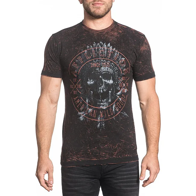 Двухсторонняя футболка AFFLICTION AC Last Rites Reversible