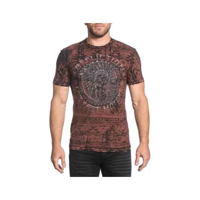 Двухсторонняя футболка AFFLICTION AC Last Rites Reversible