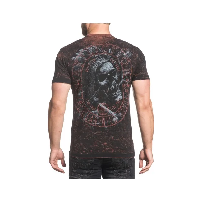 Двухсторонняя футболка AFFLICTION AC Last Rites Reversible
