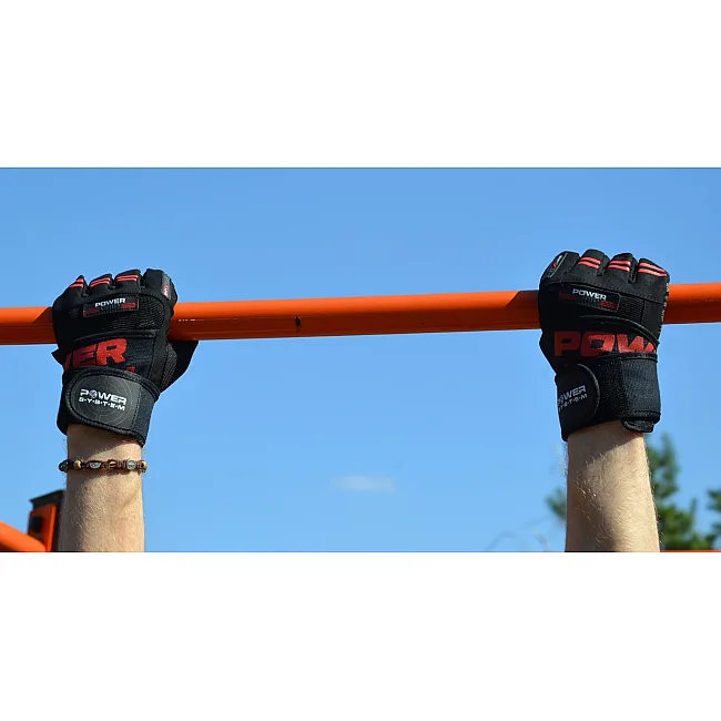 Фитнес перчатки POWER SYSTEM PS-2800 Power Grip Red