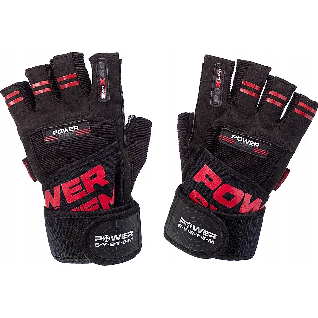 Фитнес перчатки POWER SYSTEM PS-2800 Power Grip Red