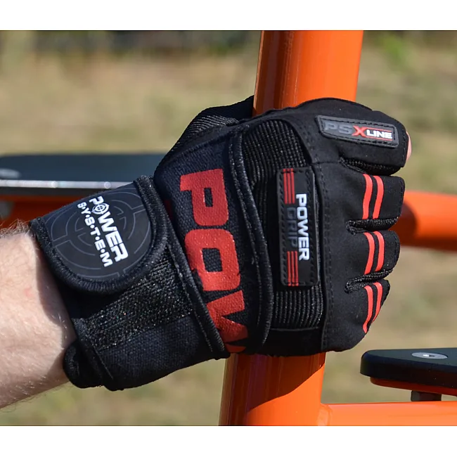 Фитнес перчатки POWER SYSTEM PS-2800 Power Grip Red