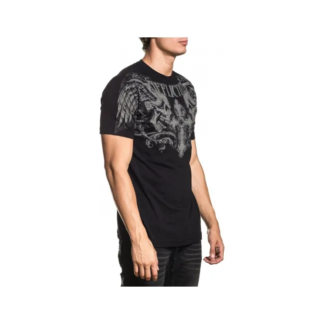 Футболка чоловіча AFFLICTION Winged Up SS Tee Black
