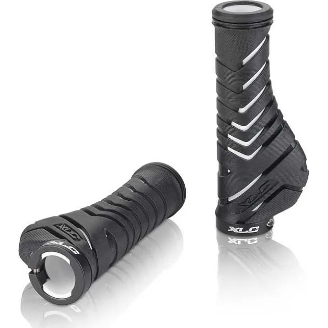 Грипсы на велосипед XLC GR-S30 'Ergonomic', черно-белый, 130мм.