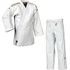 Кимоно для дзюдо Champion II с лицензией IJF Slim Fit (белый/золотые полосы) ADIDAS J-IJF-SMU