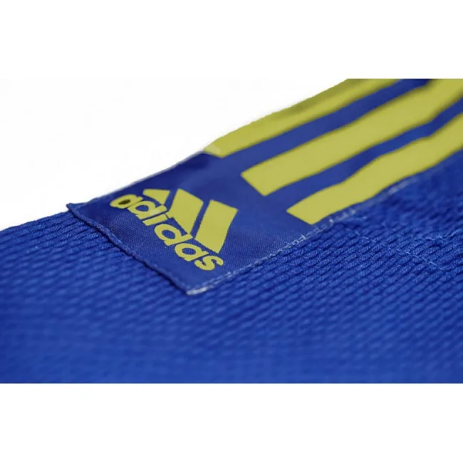 Кимоно для дзюдо Club (синий/желтые полосы) ADIDAS J350BP