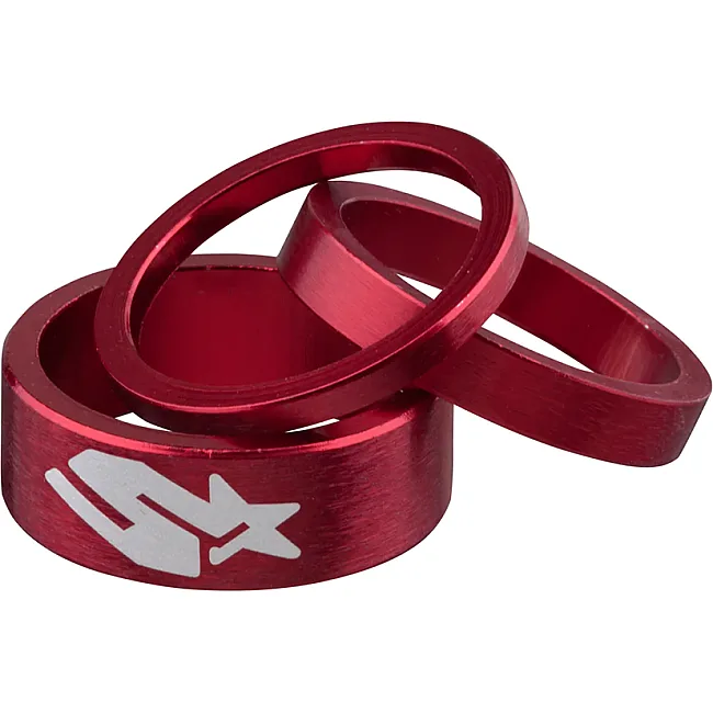 Набор спейсеров SPANK 3/6/12mm, Red