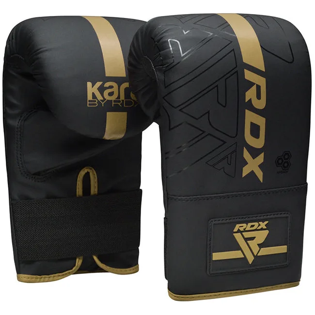 Рукавички снарядні RDX F6 Kara Boxing Black Gold