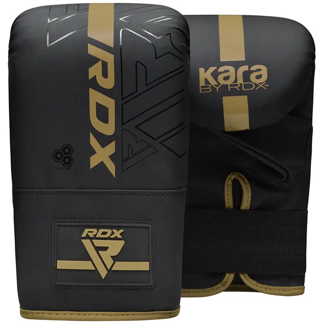 Рукавички снарядні RDX F6 Kara Boxing Black Gold