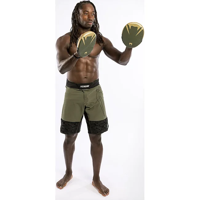 Плоские лапы для бокса VENUM Pro Boxing Flat Khaki Gold