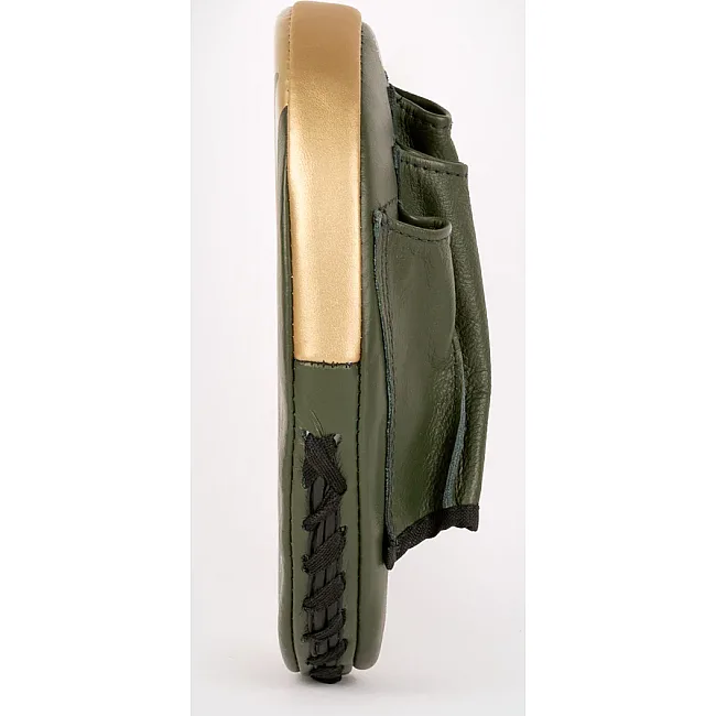 Плоские лапы для бокса VENUM Pro Boxing Flat Khaki Gold