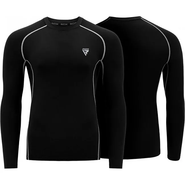 Рашгард з довгим рукавом RDX Lycra Black