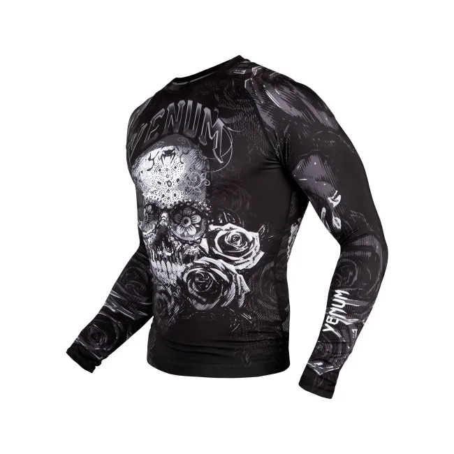Рашгард VENUM Santa Muerte 3.0 Long Black White