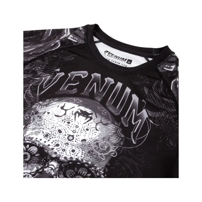 Рашгард VENUM Santa Muerte 3.0 Long Black White