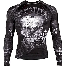 Рашгард VENUM Santa Muerte 3.0 Long Black White