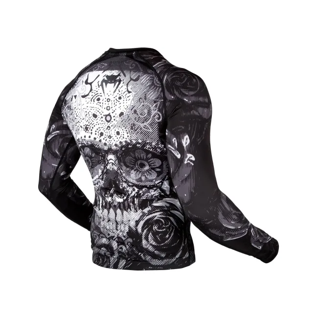 Рашгард VENUM Santa Muerte 3.0 Long Black White