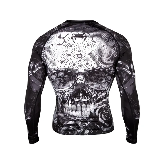 Рашгард VENUM Santa Muerte 3.0 Long Black White