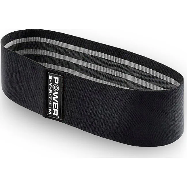 Резинка для фітнесу тканева POWER SYSTEM PS-4093 Booty Band LVL 3 Black/Grey (d_94 см. 6-12кг.)