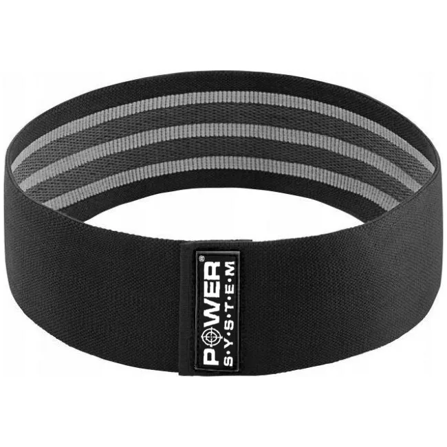 Резинка для фітнесу тканева POWER SYSTEM PS-4093 Booty Band LVL 3 Black/Grey (d_94 см. 6-12кг.)