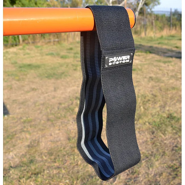 Резинка для фітнесу тканева POWER SYSTEM PS-4093 Booty Band LVL 3 Black/Grey (d_94 см. 6-12кг.)