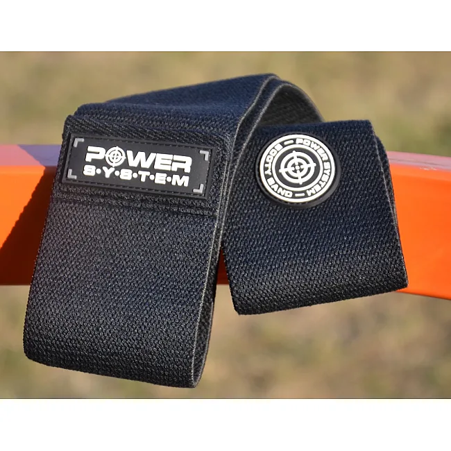 Резинка для фітнесу тканева POWER SYSTEM PS-4093 Booty Band LVL 3 Black/Grey (d_94 см. 6-12кг.)