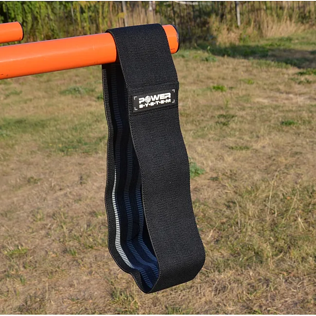 Резинка для фітнесу тканева POWER SYSTEM PS-4093 Booty Band LVL 3 Black/Grey (d_94 см. 6-12кг.)