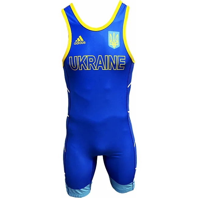 Трико для борьбы Adidas UWW (синий, 1633BLUE V2)
