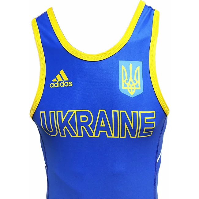 Трико для борьбы Adidas UWW (синий, 1633BLUE V2)