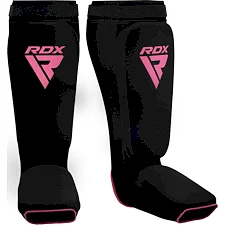 Защитные щитки для ног RDX Hosieri Shin Instep Guard Black Pink