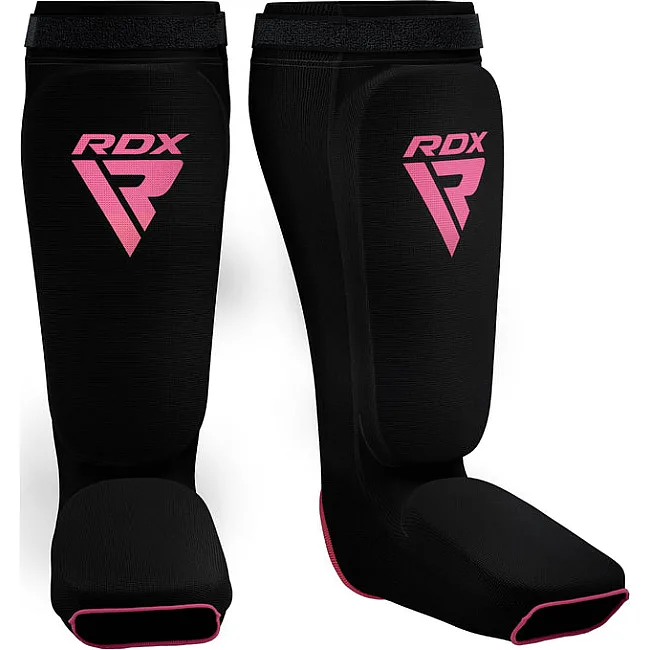 Защитные щитки для ног RDX Hosieri Shin Instep Guard Black Pink