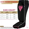 Защитные щитки для ног RDX Hosieri Shin Instep Guard Black Pink
