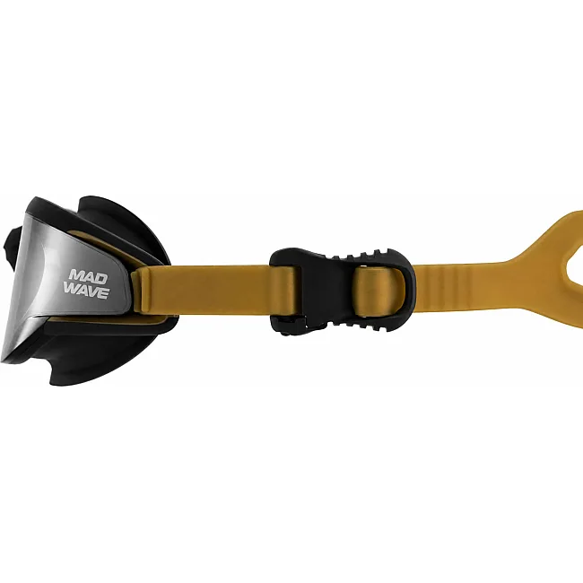 Очки для плавания взрослые MADWAVE Aquarius mirror M042426 (Черный)