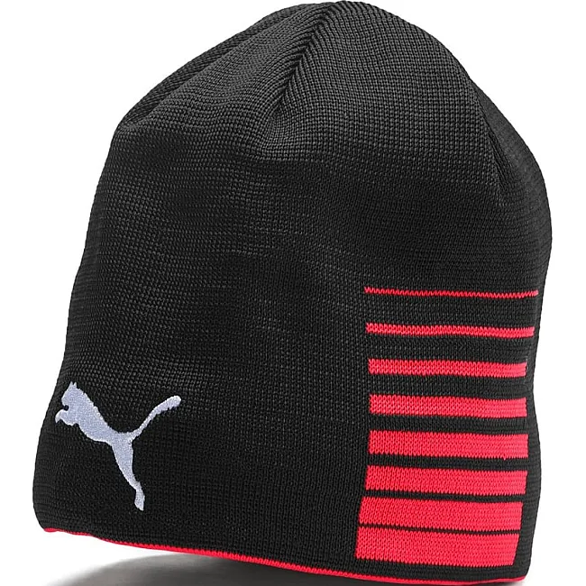 Шапка Puma Liga Reversible Beanie черный, красный One Size